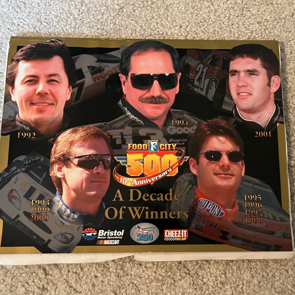 Nascar 2002 Bristol Motor Speedway Food City 500 Race Program